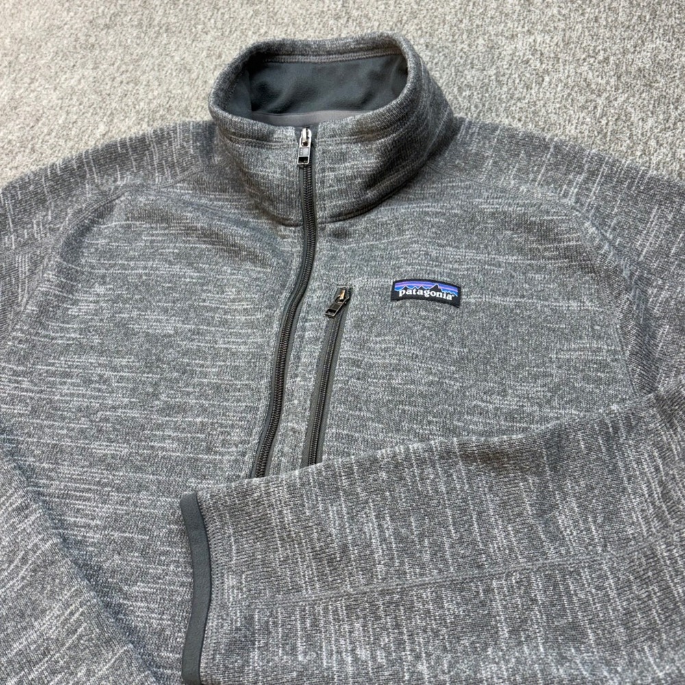 Patagonia Better Sweater 1/4 Zip Fleece Pullover Mens XL Gray Nickel 25523 FA19